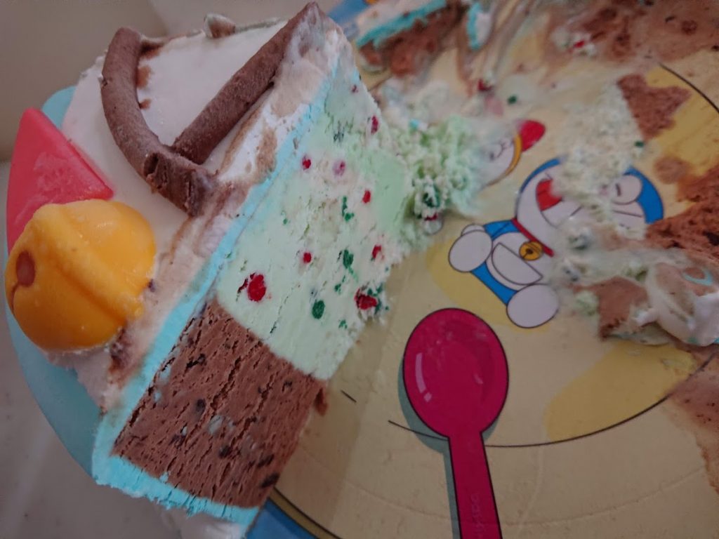 サーティワンアイスクリーム ドラえもんアイスケーキ でお誕生日祝い いこかな宝塚 いこかなごや