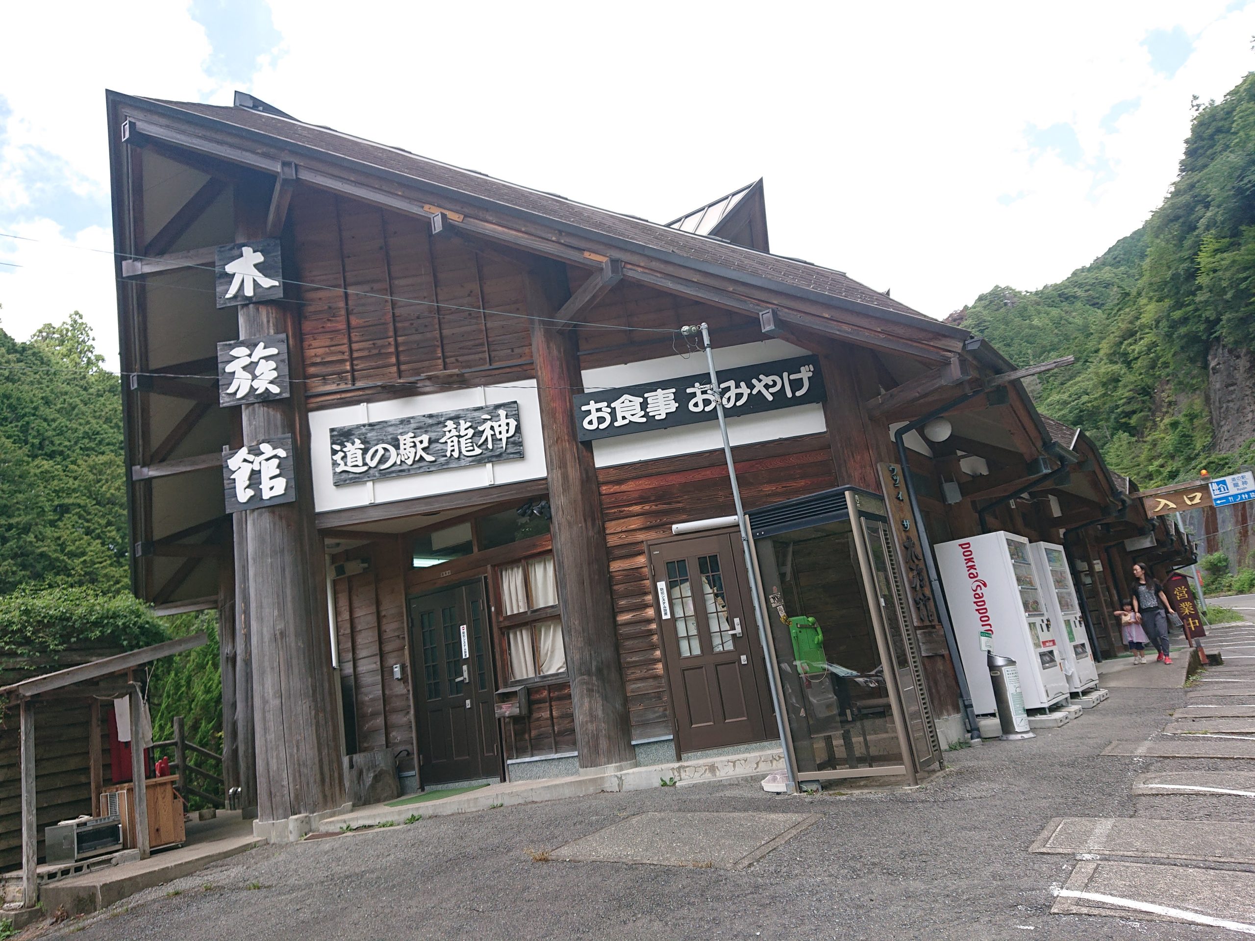 道の駅 龍神(ウッディプラザ木族館)裏、龍神の吊橋