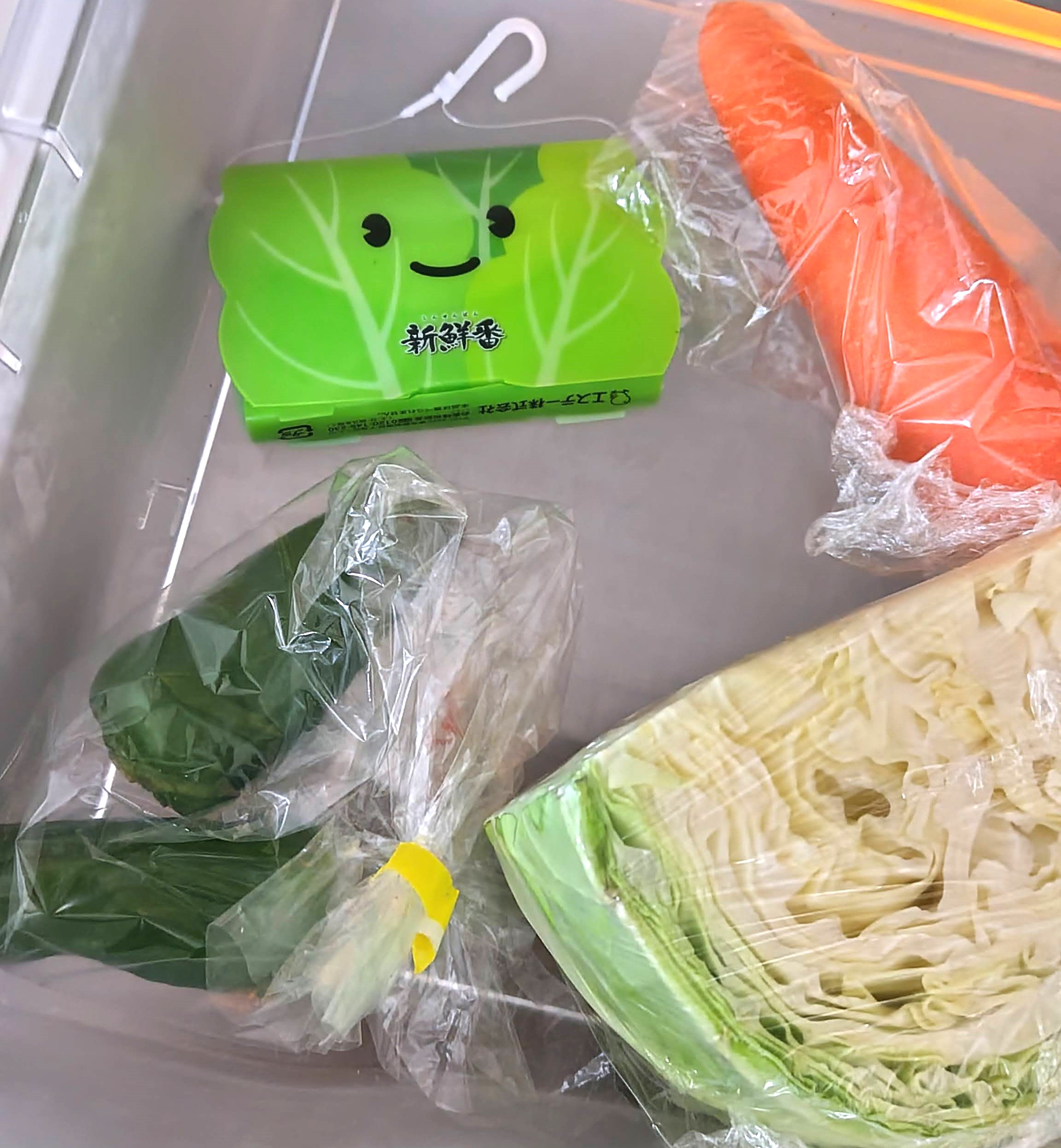 野菜の鮮度保持剤　冷蔵庫便利グッズ